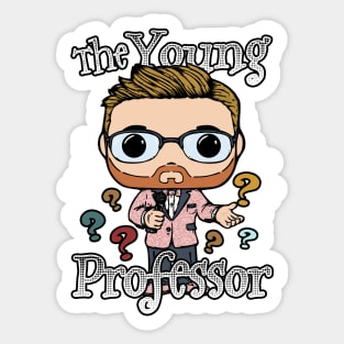 Young Professor Pink Sticker